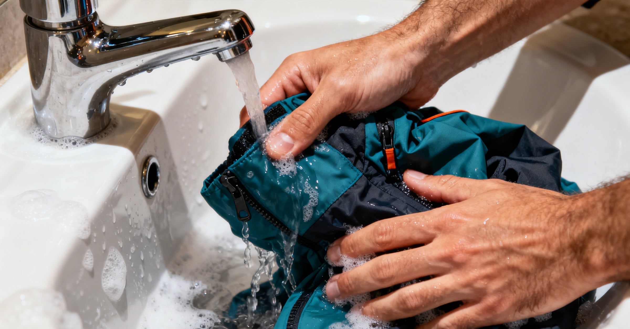 Hand Washing Guide for Hard-Shell Jackets