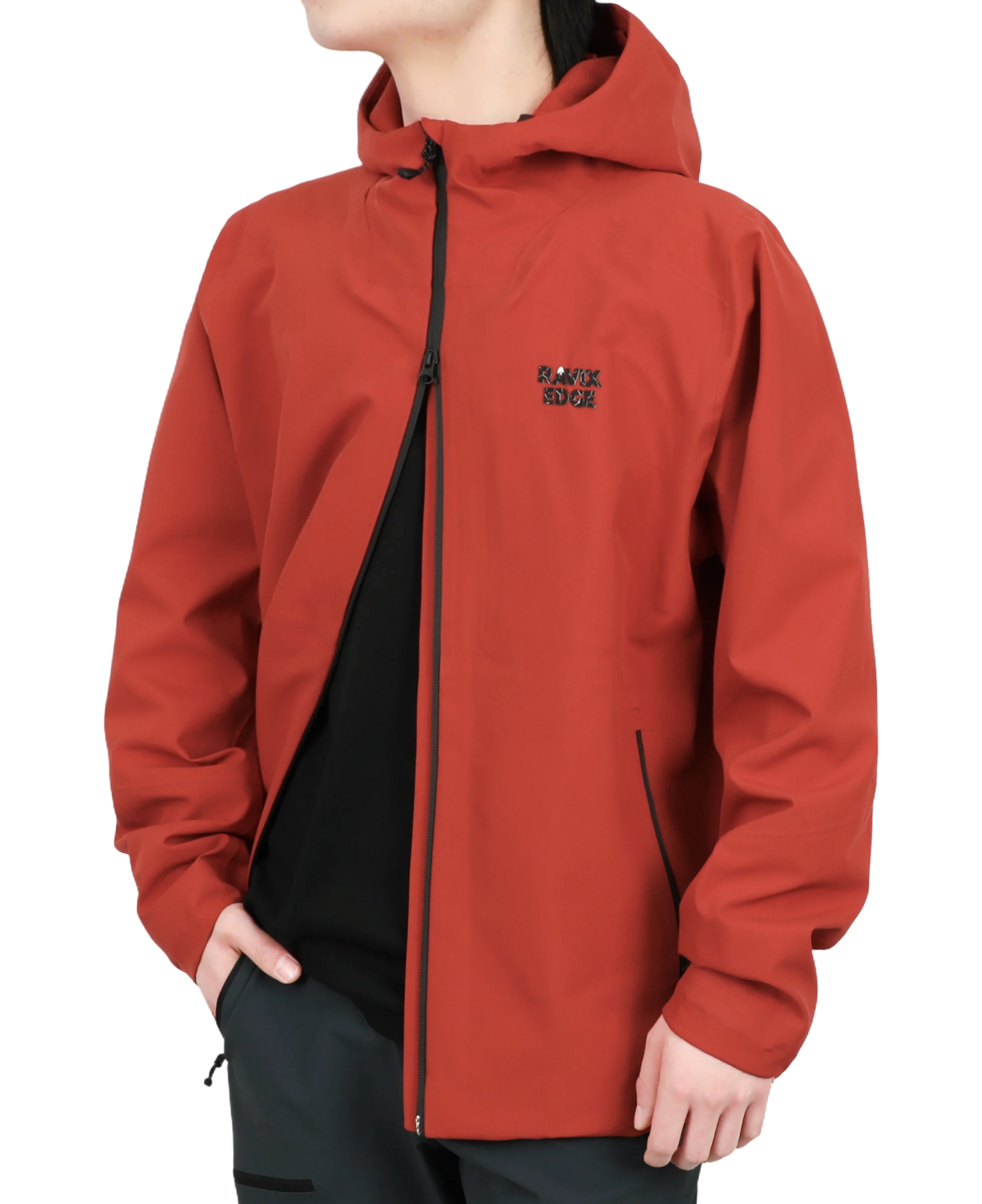 Men's Fluorine-Compliant Eco-Friendly Breathable Rain/Hardshell Jacket-02104