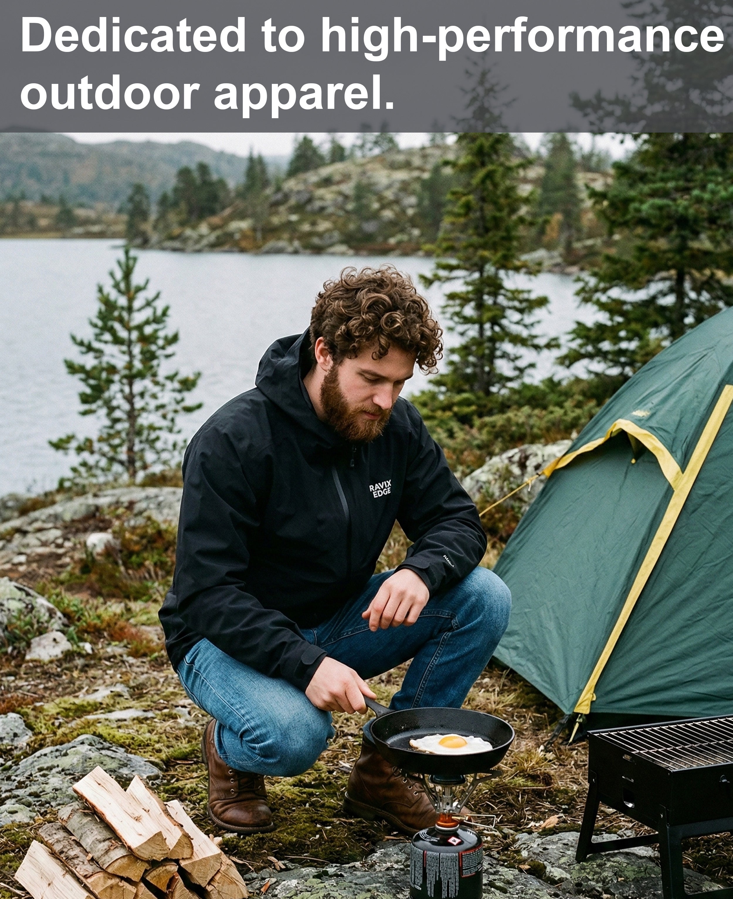 Men's Fluorine-Compliant Eco-Friendly Breathable Rain/Hardshell Jacket-02104