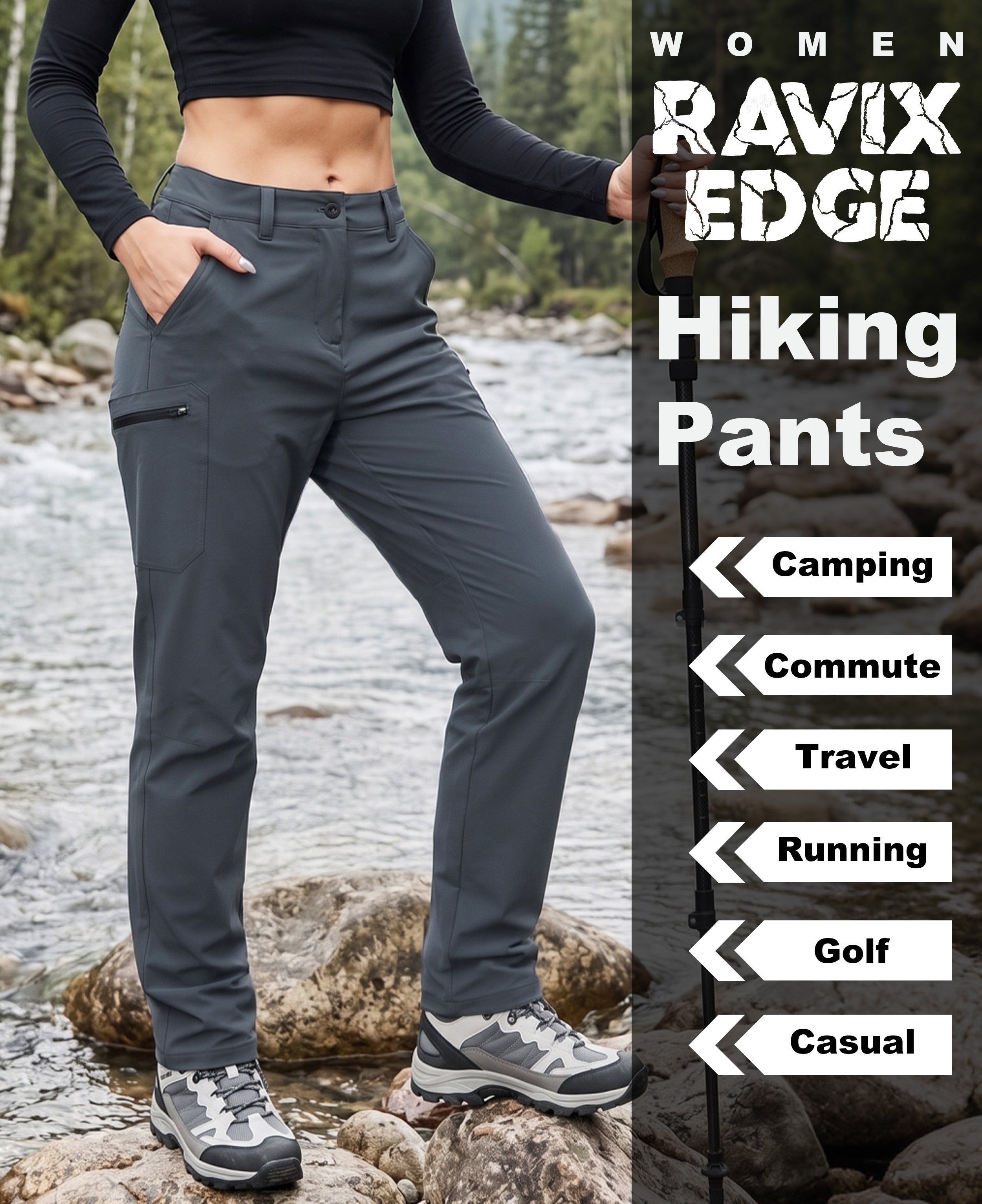 Women’s Durable Stretchy Softshell Mountain Bike Pants-03701