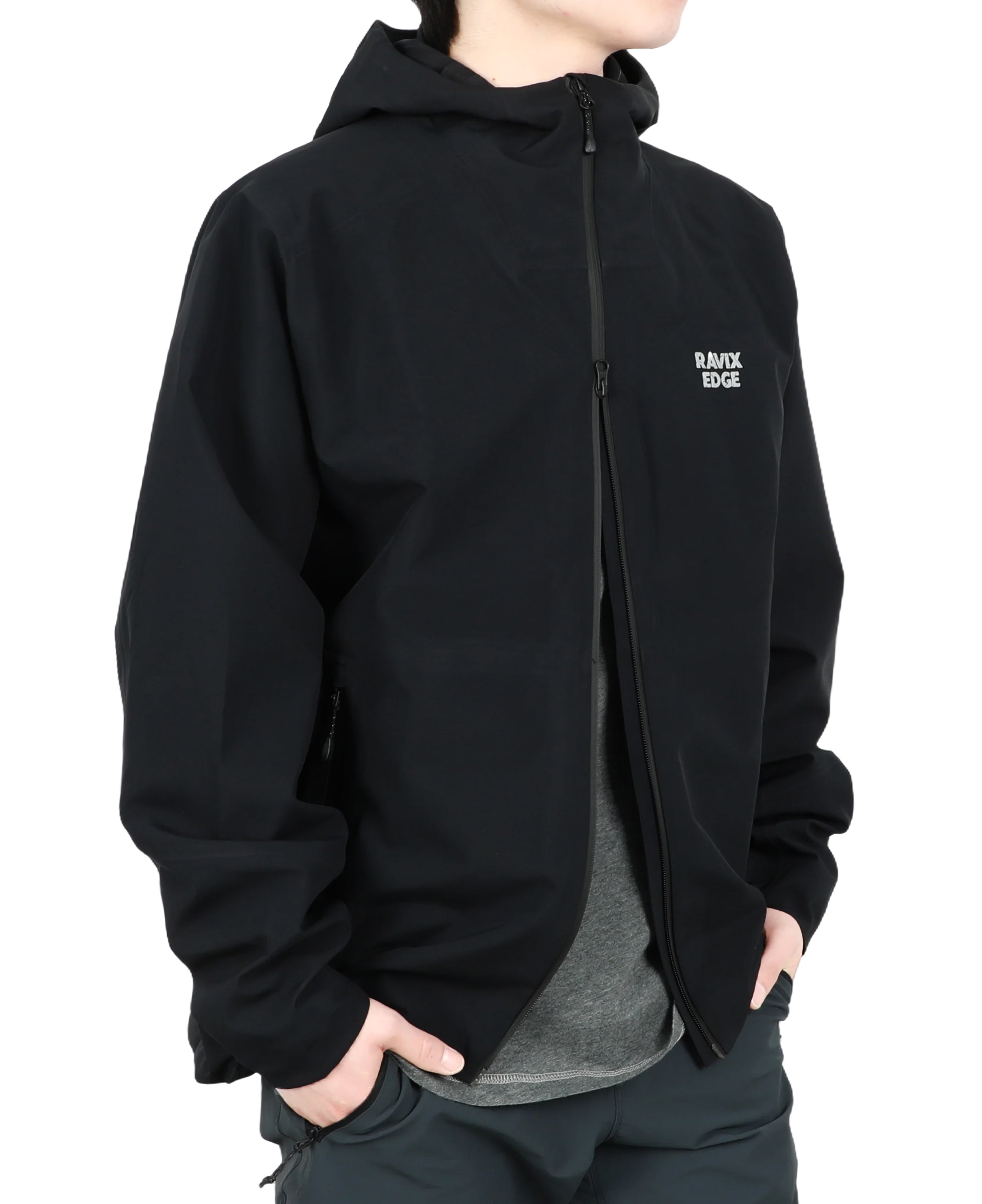 Men's Fluorine-Compliant Eco-Friendly Breathable Rain/Hardshell Jacket-02104