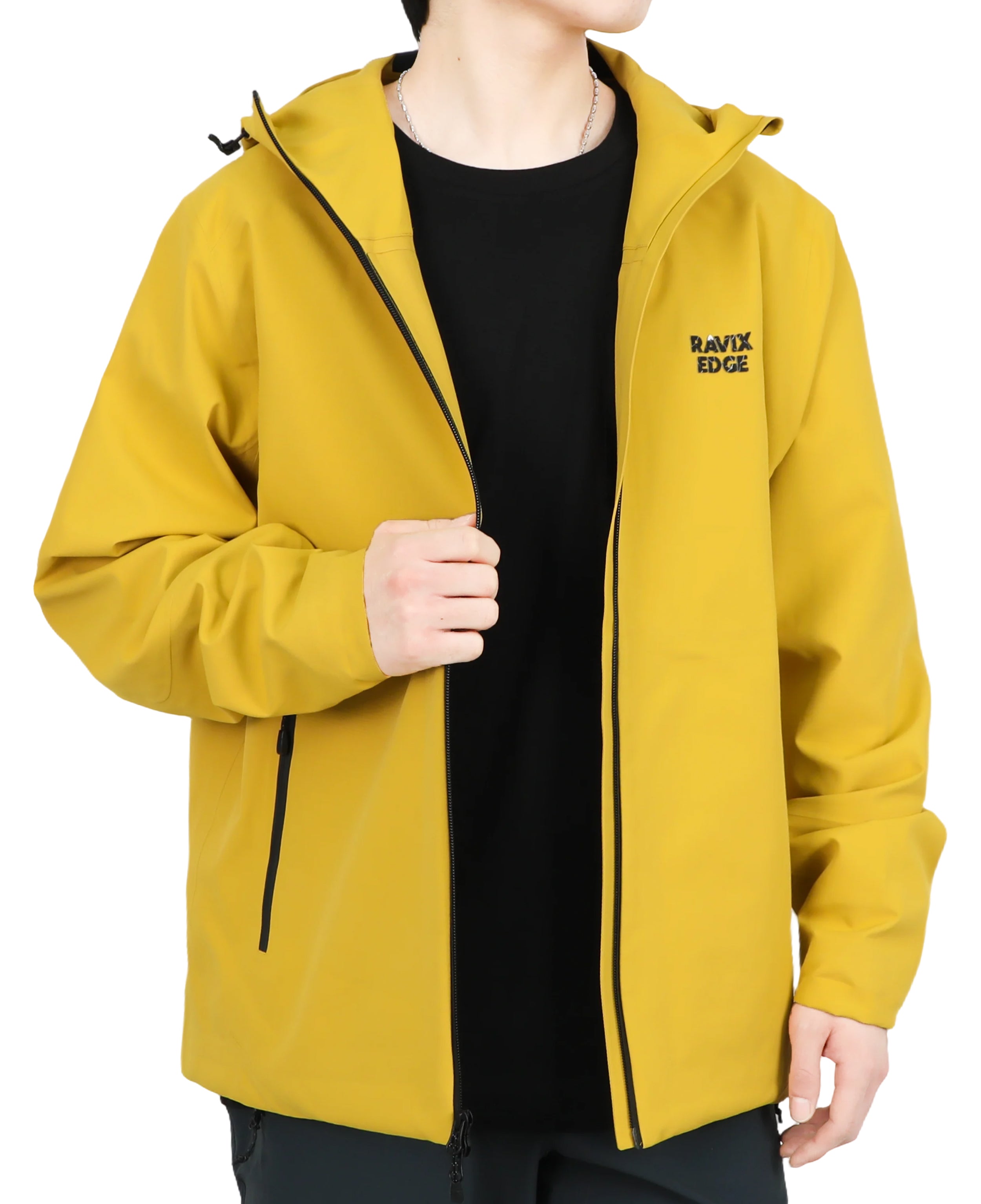 Men's Fluorine-Compliant Eco-Friendly Breathable Rain/Hardshell Jacket-02104