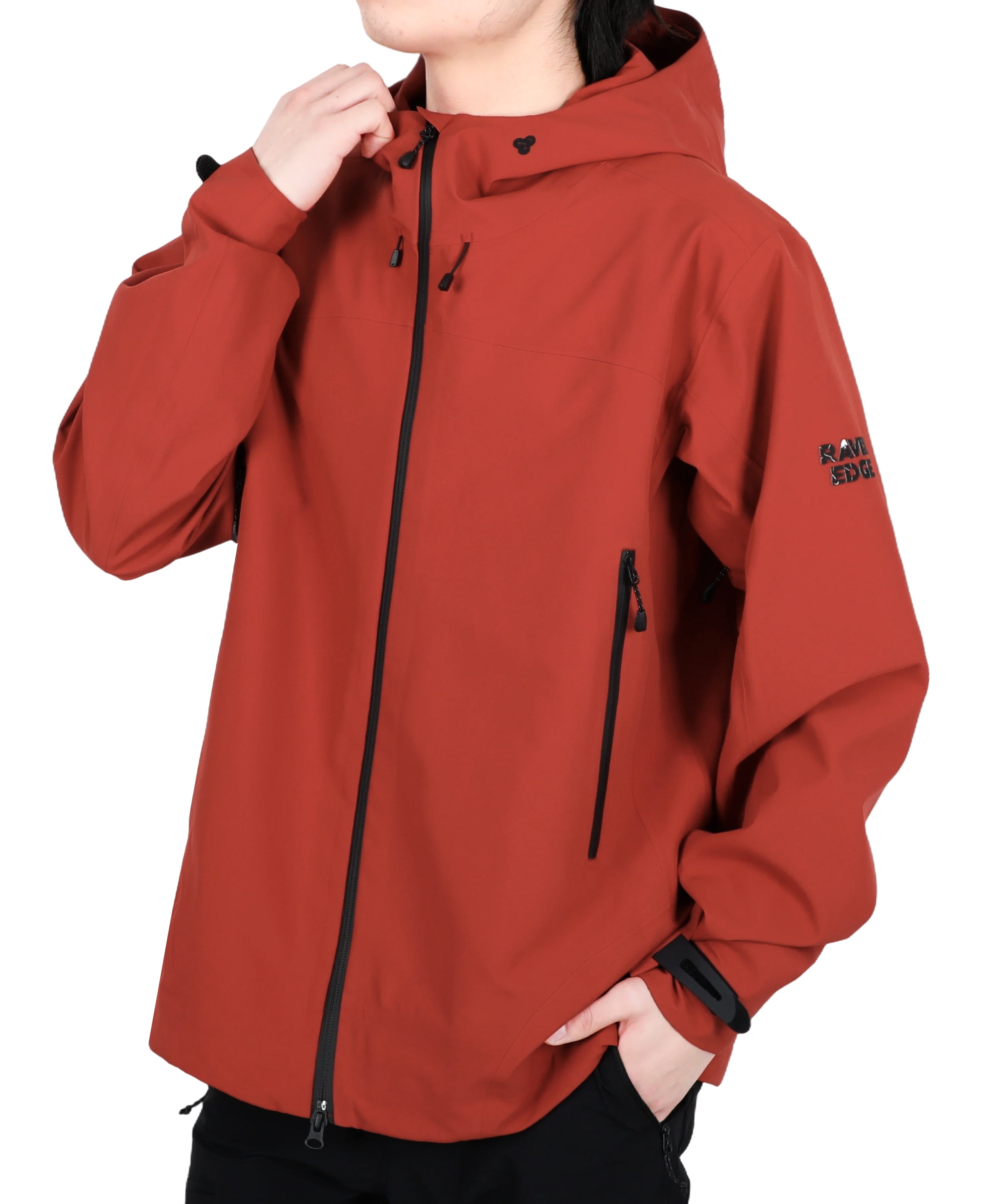 Men's Fluorine-Compliant Eco-Friendly Breathable Rain/Hardshell Jacket-02103