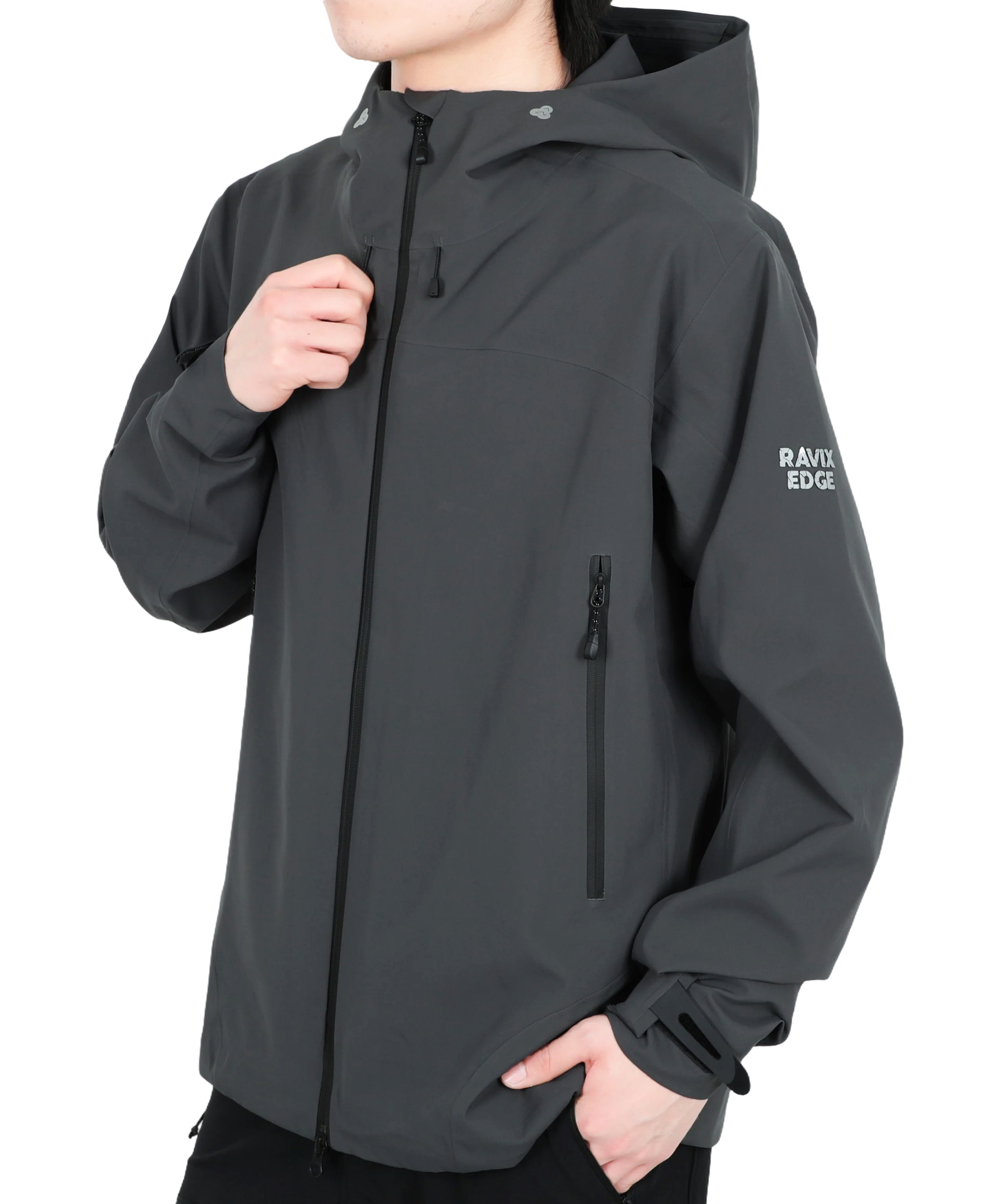 Men's Fluorine-Compliant Eco-Friendly Breathable Rain/Hardshell Jacket-02103