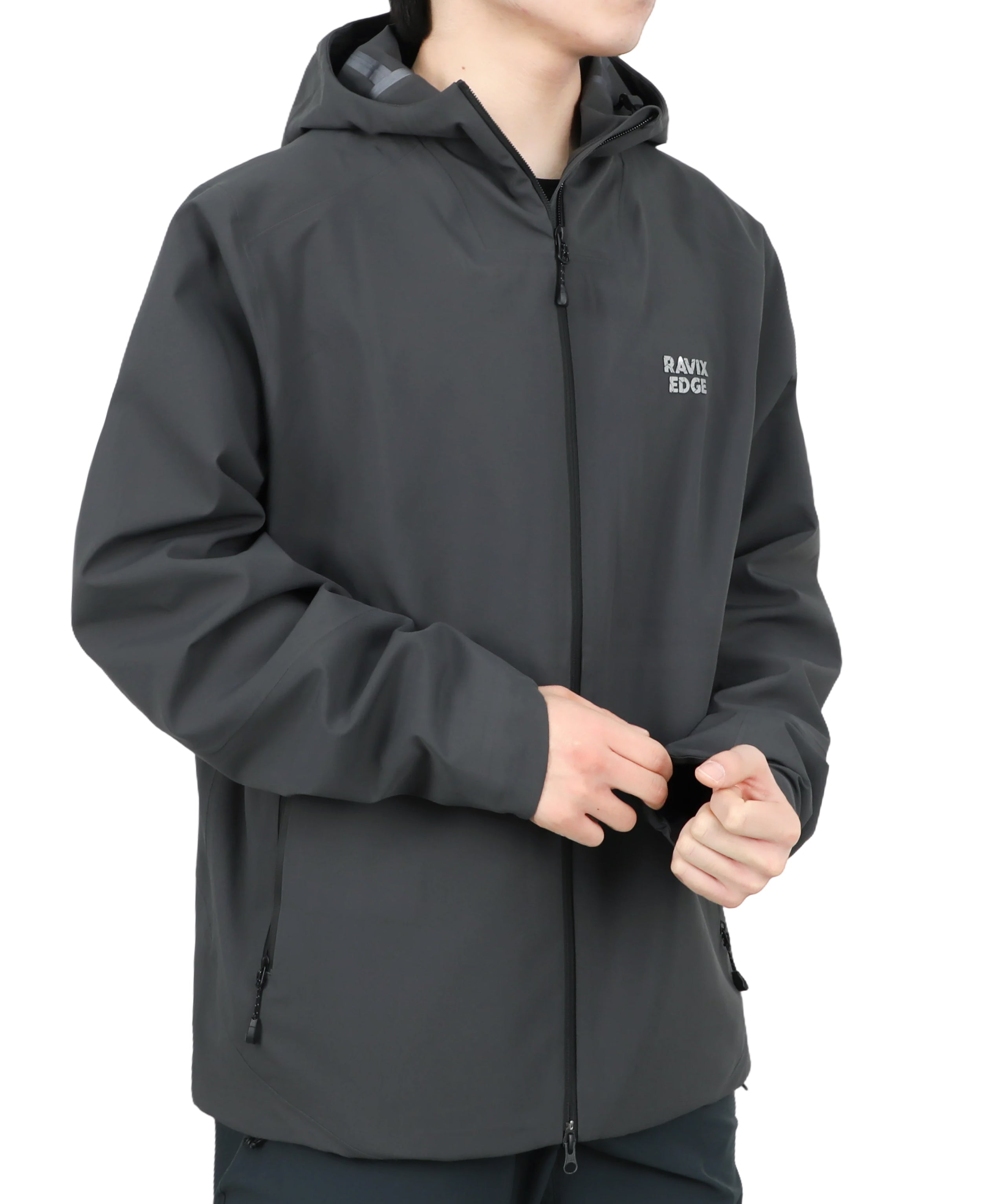 Men's Fluorine-Compliant Eco-Friendly Breathable Rain/Hardshell Jacket-02104