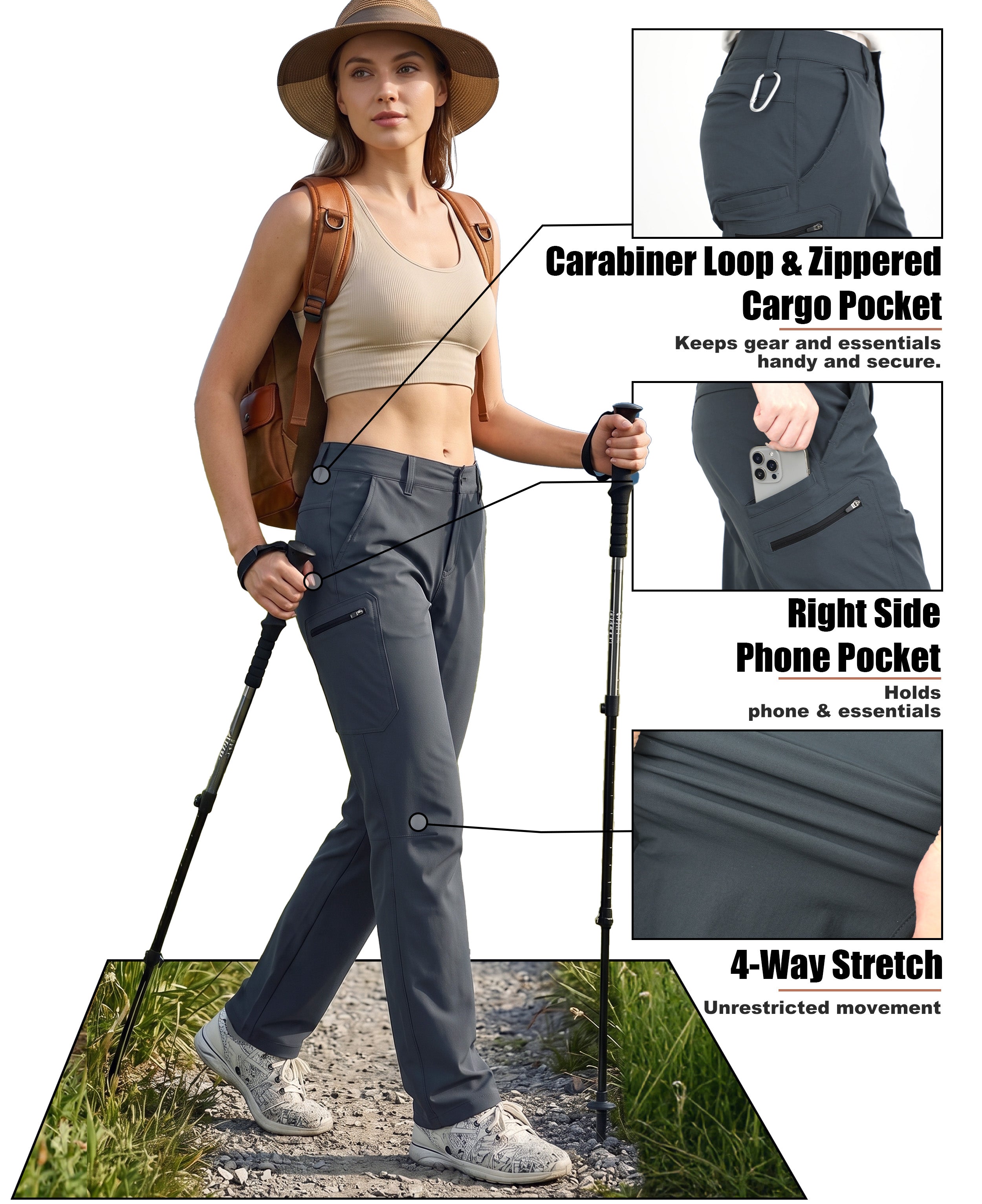 Women’s Durable Stretchy Softshell Mountain Bike Pants-03701