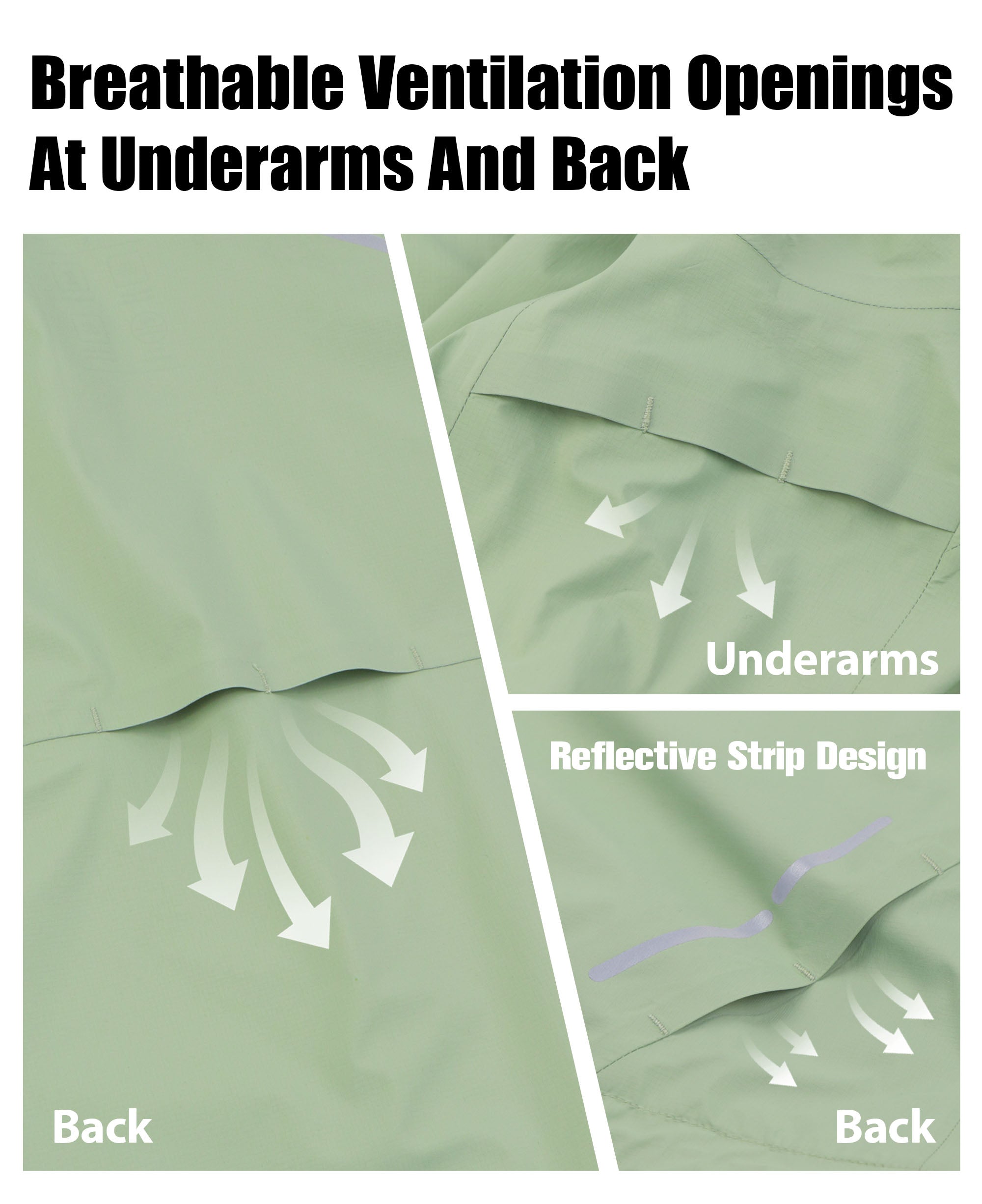 Women's Lightweight Fluorine-Compliant Eco-Friendly Breathable Rain/Hardshell Jacket -LV01105