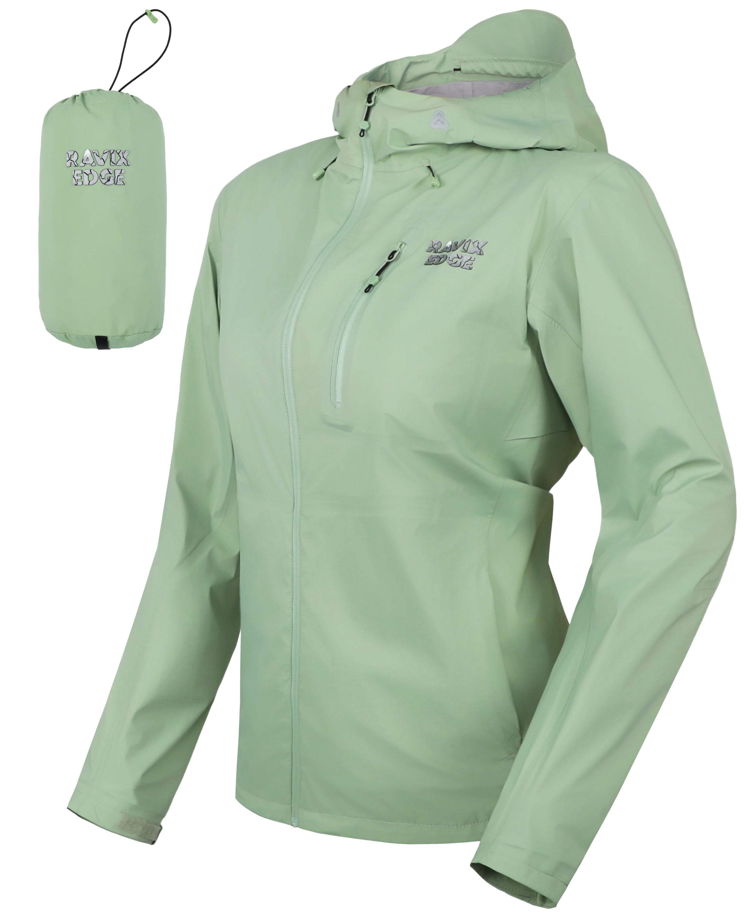 Women's Lightweight Fluorine-Compliant Eco-Friendly Breathable Rain/Hardshell Jacket -LV01105