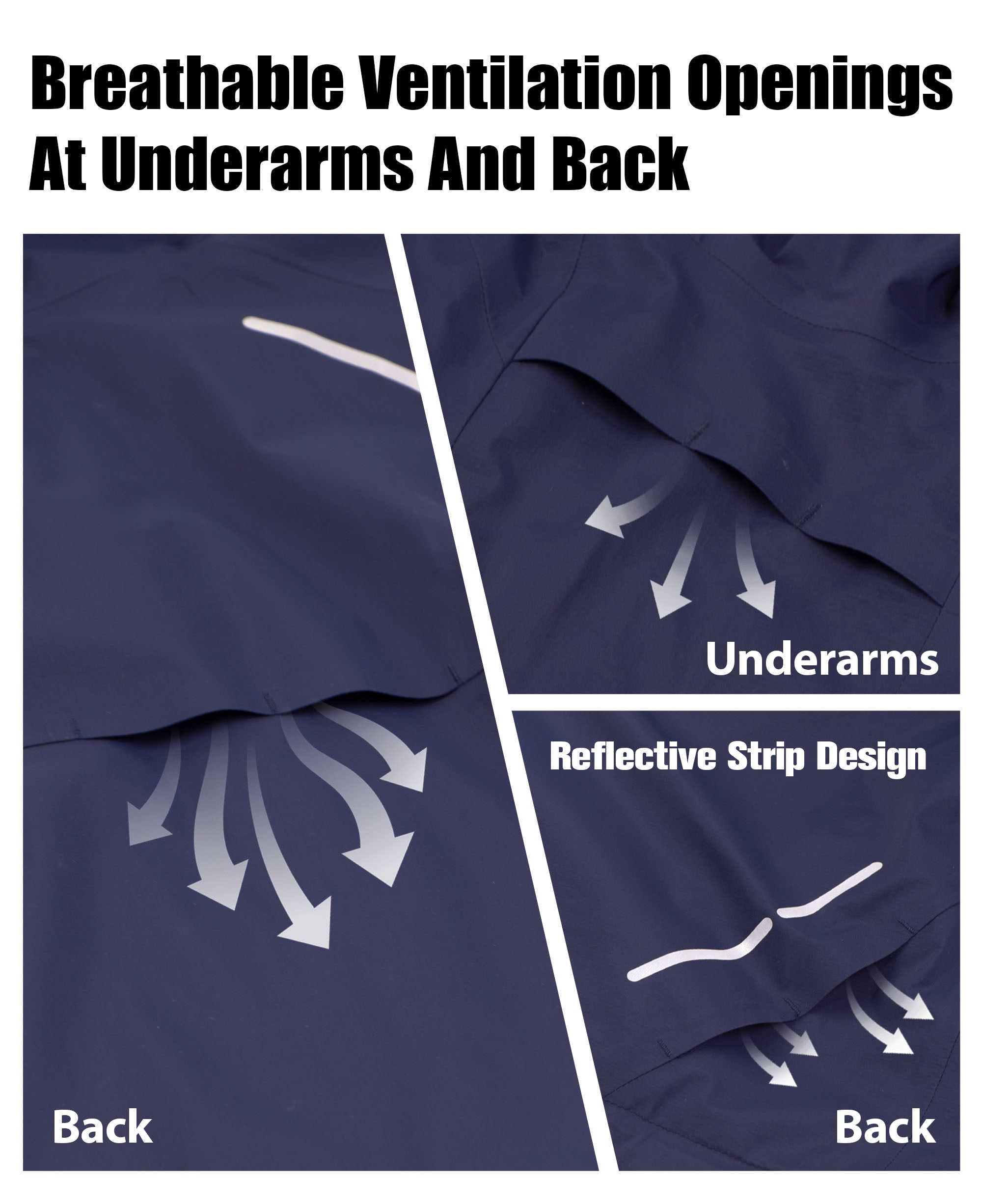 Women's Lightweight Fluorine-Compliant Eco-Friendly Breathable Rain/Hardshell Jacket -LV01105