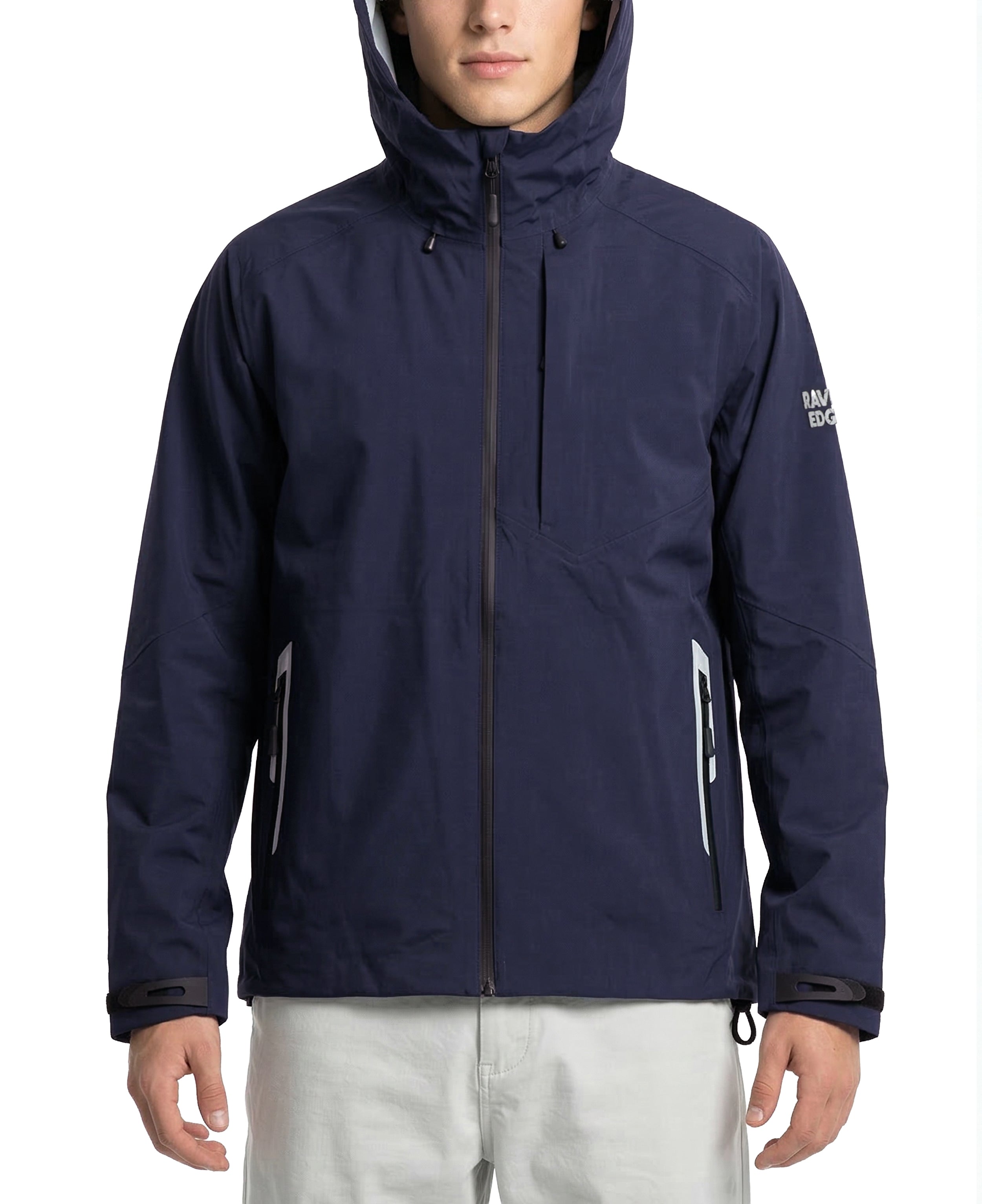 Men's Lightweight Fluorine-Compliant Eco-Friendly Breathable Rain/Hardshell Jacket - 01101
